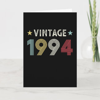 Tarjeta Vintage 1994 30th Birthday Gift de 30 años