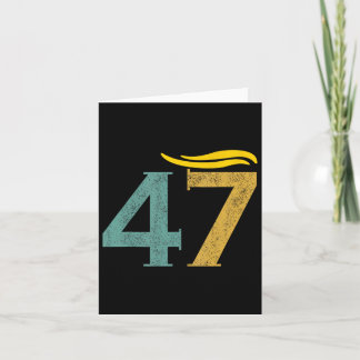 Tarjeta Vintage 47 Trump Hair 1