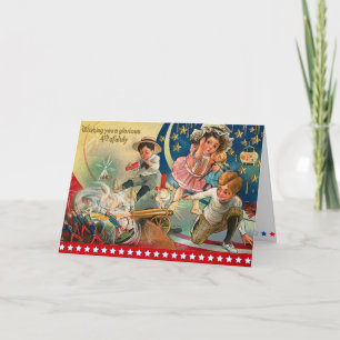 Tarjeta Vintage 4 de Julio