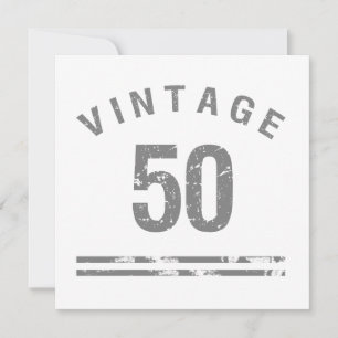 Tarjeta Vintage 50.º cumpleaños
