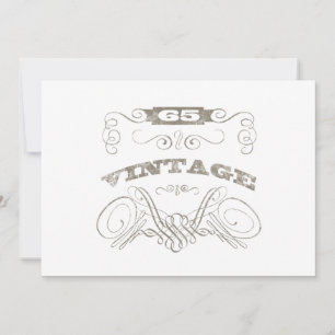 Tarjeta Vintage 65th Birthday