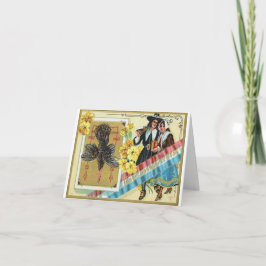 Tarjeta Vintage Acción de Gracias