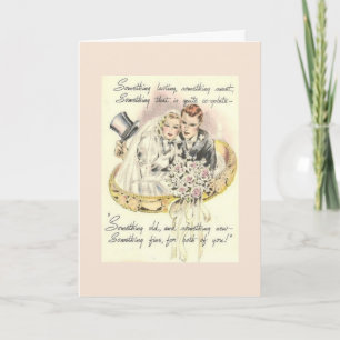 Tarjeta Vintage - Algo Viejo, Algo Nuevo,