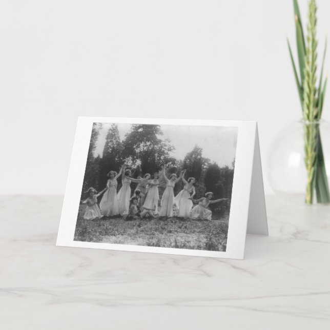 Tarjeta Vintage - Amigos son ángeles que nos animan, (Anverso)