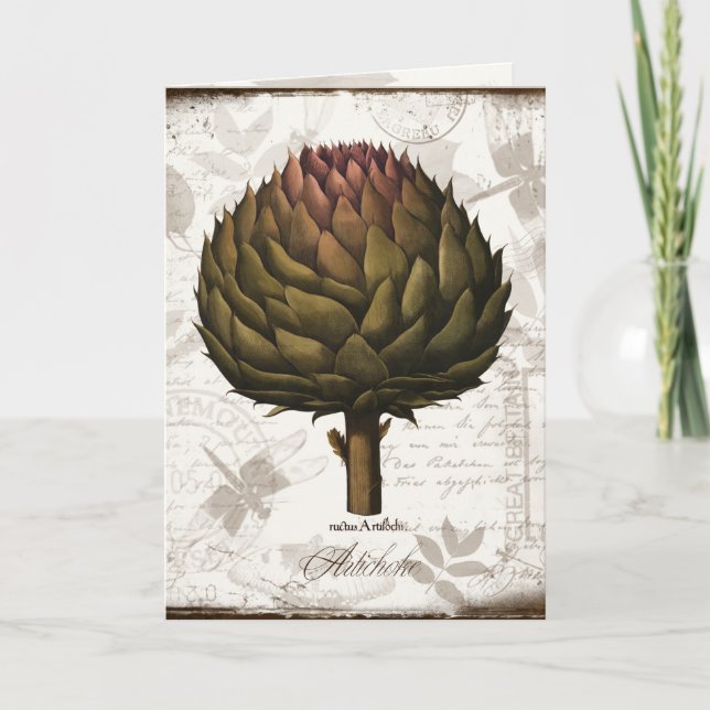 Tarjeta Vintage Artichoke (Anverso)