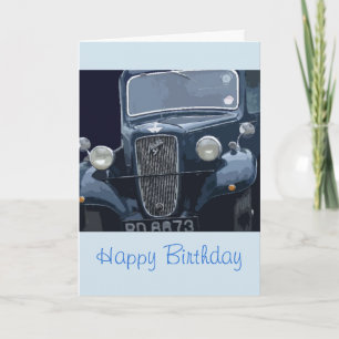Tarjeta Vintage Austin Senior Birthday