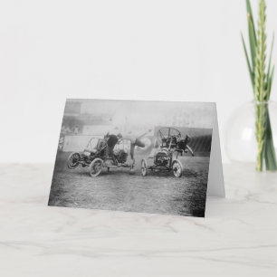 Tarjeta Vintage "Auto Polo" Deportivo Automático Motodepor