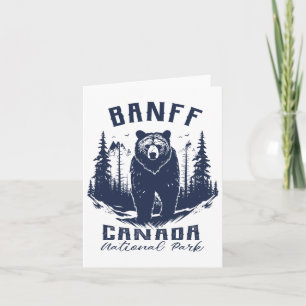 Tarjeta Vintage Banff National Park Canada Souvenir Sender
