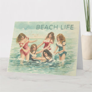 Tarjeta Vintage Beach Fun