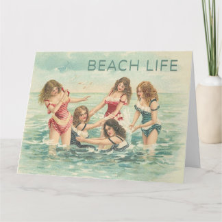 Tarjeta Vintage Beach Fun