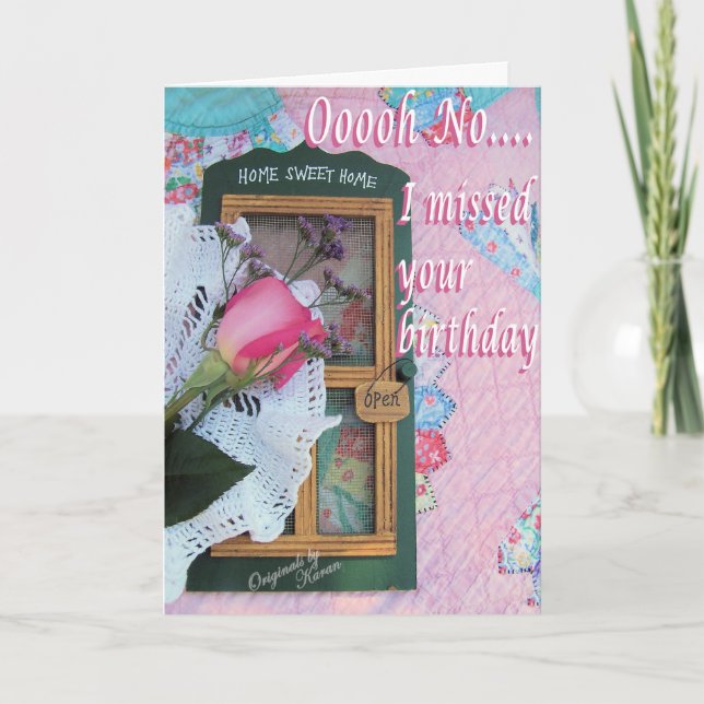 Tarjeta Vintage Belthday Birthday-personalizar it (Anverso)