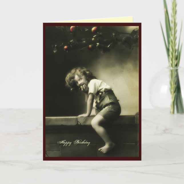 Tarjeta Vintage Birthday (Anverso)