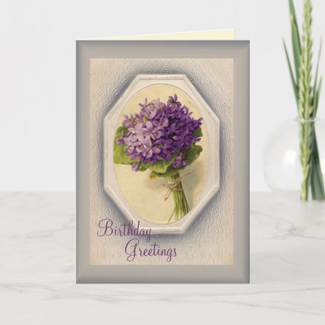 Tarjeta Vintage Birthday (Anverso)