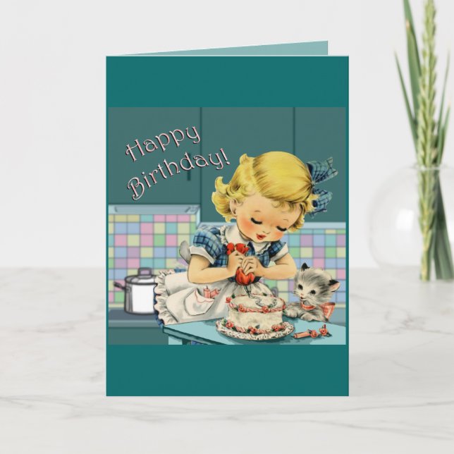Tarjeta Vintage Birthday (Anverso)