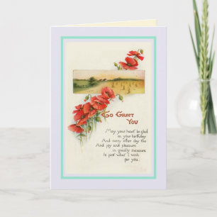 Tarjeta Vintage Birthday