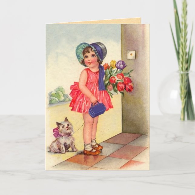 Tarjeta Vintage Birthday Card (Anverso)