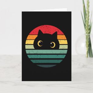 Tarjeta Vintage Black Cat