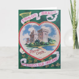 Tarjeta Vintage Blarney Castle St Patrick's Greeting Card
