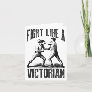 Tarjeta Vintage Boxing Fiesta Como Un Boxeador Clic Victor
