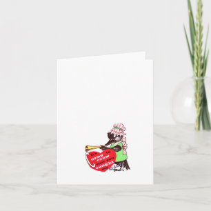 Tarjeta Vintage C para Crow Valentine