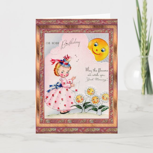 Tarjeta Vintage Card Birday (Anverso)
