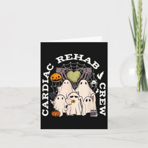 Tarjeta Vintage Cardiac Rehab Crew Rehab Enfermera Spooky