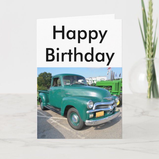Tarjeta Vintage Chevrolet Truck (Anverso)