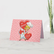 Vintage Chica Hi Sugar Let's Be Valentines Card