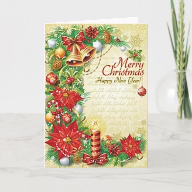 Tarjeta Vintage Christmas (Anverso)