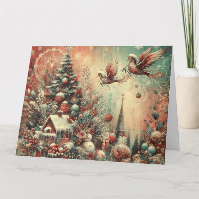 Tarjeta Vintage Christmas Card (Anverso)