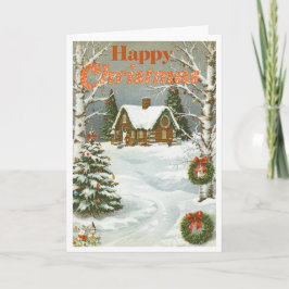 Tarjeta Vintage christmas card