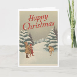 Tarjeta Vintage christmas card
