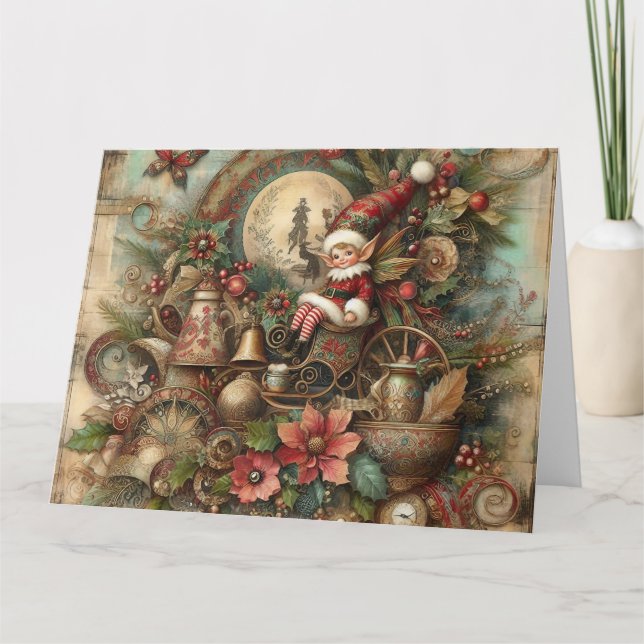 Tarjeta Vintage Christmas Card (Anverso)
