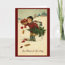 Vintage Christmas Winter Snow Retro