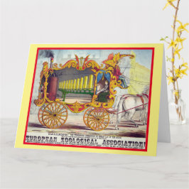 Tarjeta Vintage Circus Poster Fathers Day