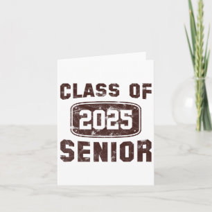 Tarjeta Vintage Cl De 2025 Senior Graduation Boys Chica Wo