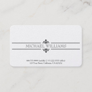 TARJETA VINTAGE CLASICA ELEGANTE CABALLERO