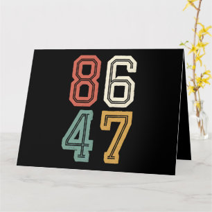 Tarjeta Vintage Classic 86 47 Anti Trump 2024 Impeach