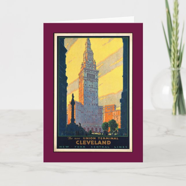 Tarjeta Vintage Cleveland (Anverso)