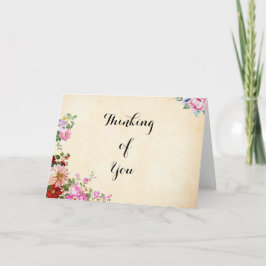 Tarjeta Vintage Country Thinking of You Gretters (Pensando