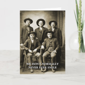 Tarjeta Vintage Cowboy Antiguos Hombres Occidente Foto div
