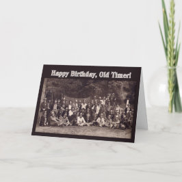 Tarjeta Vintage Cowboy Happy Birday