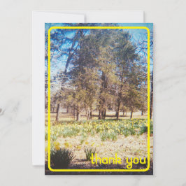 Tarjeta Vintage Daffodil Gracias