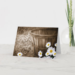 Tarjeta Vintage Daisy
