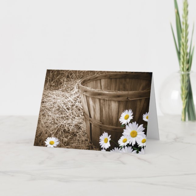 Tarjeta Vintage Daisy (Anverso)