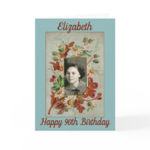 Vintage Daisy Butterfly foto cumpleaños