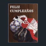 Tarjeta Vintage de fútbol FELIZ CUMPLEAÑOS<br><div class="desc">Pintura de fútbol de época,  fútbol de época,  fútbol de época,  fútbol de época,  pintura,  cosmética,  fútbol de fútbol,  pintura,  arte de pintura,  Ilustracion,  vida de futbol,  vida de futbol de por vida,  fútbol de por vida,  fútbol de fúbol,  cumpleaños,  Cumpleanos,  cumpleaños feliz,  Cumpleanos</div>