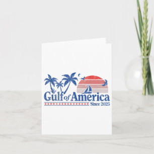 Tarjeta Vintage de Gulf Of Usa America de 1970 (en reverso