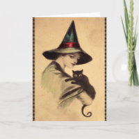 Tarjeta Vintage de Halloween, Circa 1920