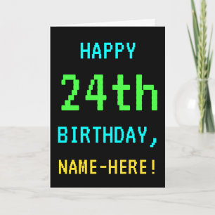 Tarjeta Vintage de la diversión/cumpleaños de la mirada